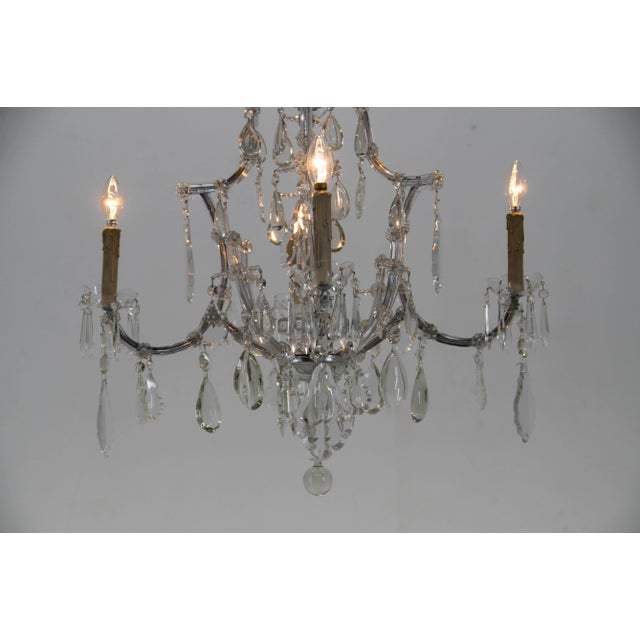 Maria Theresa Crystal Chandelier, Austria, 1900s For Sale - Image 10 of 13