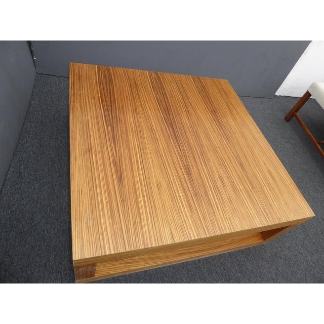 Danish MidCentury Modern Laminate Square Coffee Table Chairish