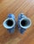 Ceramic Late 19th Century Qing Dynasty Chinese Blue & White Porcelain Miniature Moon Flask Vases - Pair For Sale - Image 7 of 10