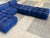 Textile Cobalt Blue Modular Sofa by Mario Bellini for B & B Italia For Sale - Image 7 of 16