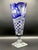 Vintage Crystal Cobalt Blue Overlay Cut Crystal Vase from Meissen, 1960s For Sale - Image 15 of 18