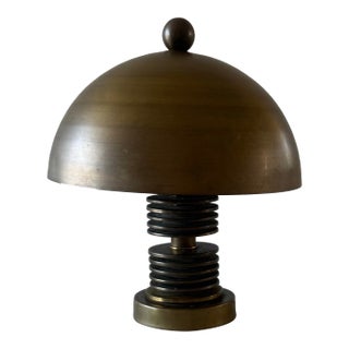 Vintage Brass Mushroom Table Lamp Attributed to Hans-Agne Jakobsson For Sale