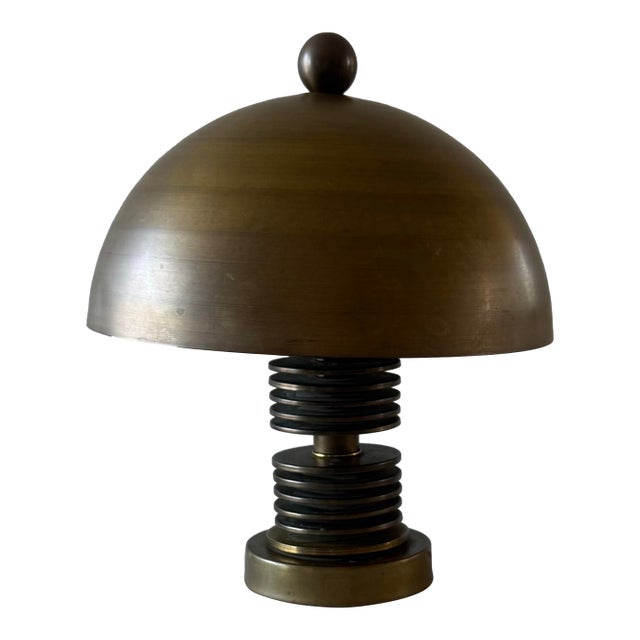 Vintage Brass Mushroom Table Lamp Attributed to Hans-Agne Jakobsson For Sale