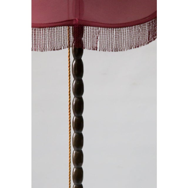 Brown Vintage Art Deco Floor Lamp For Sale - Image 8 of 11