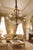 19th C French Louis XVI Gilt Bronze Milk Glass Chandelier For Sale - Image 4 of 16