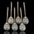 Antique Russian Silver Enamel Cloisonne Spoons by Dmitrii Nikolaevich Nikolaev, 1900s, Set of 6 For Sale - Image 3 of 18