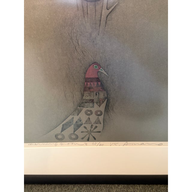 Kumihiro Amano Morning Wood 1977 Woodblock Print, Signed For Sale - Image 11 of 12