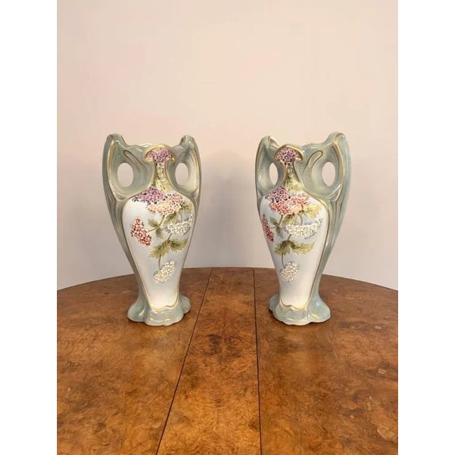 Antique French Vases, 1900s, Set of 2 For Sale - Image 6 of 8