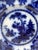 English Pair of Antique Flow Blue Plates For Sale - Image 3 of 9