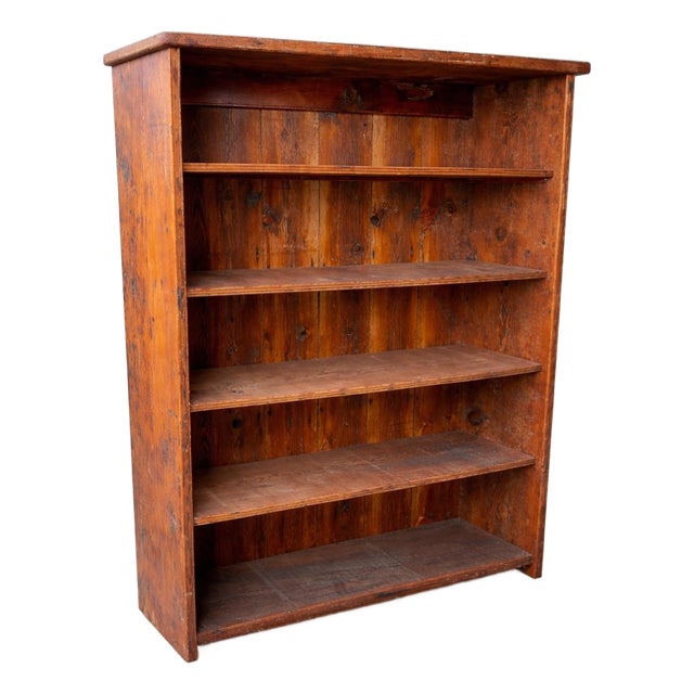 Late 19th Century Early American Pennsylvania Pine Bookcase For Sale