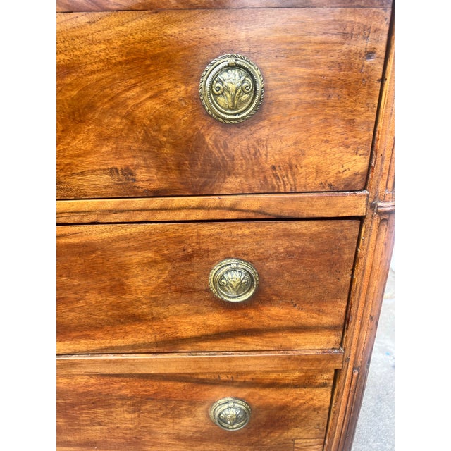 Coffee French 18th Century Louis XVI Walnut Chest of Drawers For Sale - Image 8 of 12