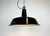 Industrial Black Enamel Hanging Lamp from Reluma, 1950s For Sale - Image 17 of 18