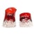 1920s Ruby Flash Creamer Sugar Set of 2 For Sale