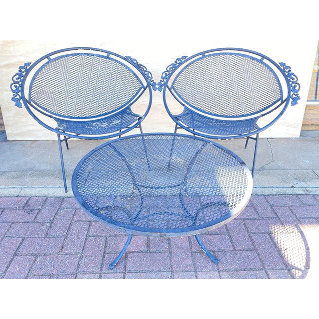 Black Pair of Salerni Attributed Radar Low Lounge Chairs W/ Applied Ivy Elbow Rest For Sale - Image 8 of 11