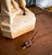 1930s Vintage Art Deco Alabaster Lamp With Frosted Glass Shade. For Sale - Image 5 of 9