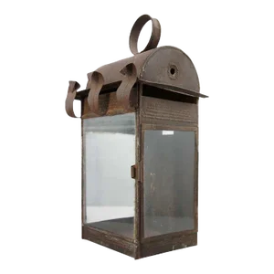 Anglo Indian Toleware and Glass Portable / Wall Mount Lantern