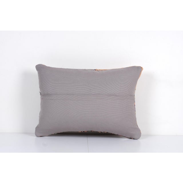 Turkish Oushak Lumbar Rug Pillow Cover For Sale - Image 4 of 4