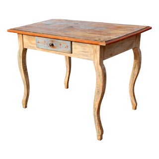 Swedish Rococo Style Painted Table, 1890s For Sale