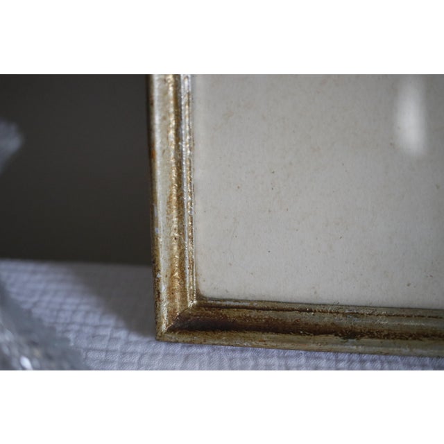 Late 19th C. Antique Silk Print of Madonna Della Seggiola by Raphael in Gold Gilded Wood Frame For Sale - Image 14 of 16