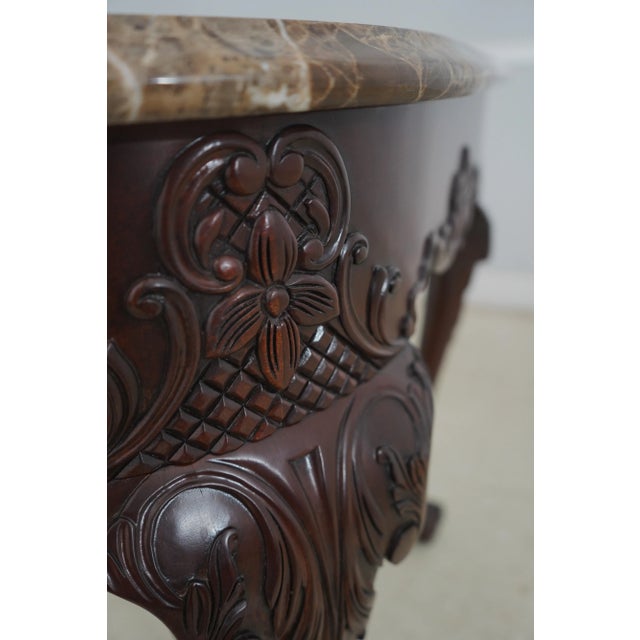 Henkel Harris Model 5752 Clawfoot Mahogany Console Table For Sale - Image 9 of 12