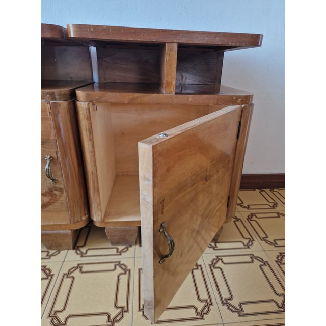Art Deco Burl Bedside Tables, 1930, Set of 2 For Sale - Image 3 of 16