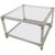 Midcentury Square Lucite Coffee Table With Chromed Metal Details For Sale - Image 13 of 13