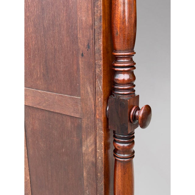 Early 19th Century Regency Mahogany Cheval Mirror, 1820s For Sale - Image 12 of 13