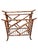 1970s Vintage Faux Burnt Bamboo Chinoiserie Style Magazine Rack Modern Design For Sale - Image 5 of 6