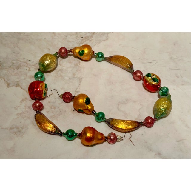 Gold 1990s Christopher Radko Hand-Blown "Della Robbia" Fruit Garland With Box For Sale - Image 8 of 12