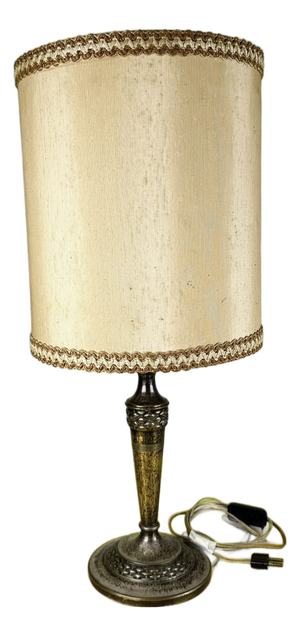 Vintage Table Lamp with Metal Base