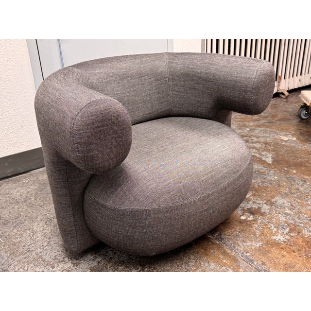 Mid-Century Modern Simon Legald for Normann Copenhagen Burra Lounge Swivel Chair For Sale - Image 3 of 11