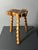 Mid-Century Brutalist French Artisanal Handmade Wood Turned Tripod Stool, 1960s For Sale - Image 10 of 17