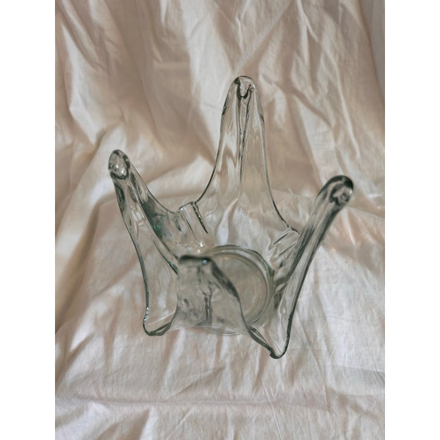 Vintage Swung Glass Centerpiece For Sale - Image 4 of 5