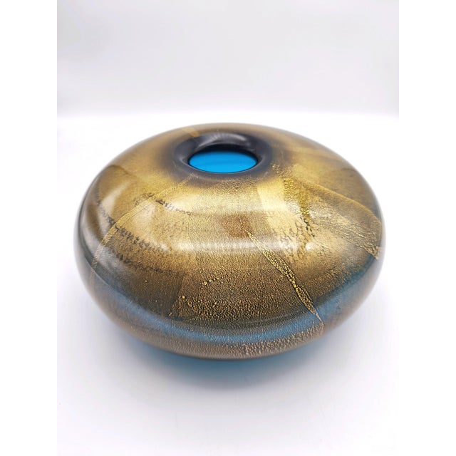 Sommersi Oro Vase by Laura de Santillana for Venini, 1985 For Sale - Image 9 of 10