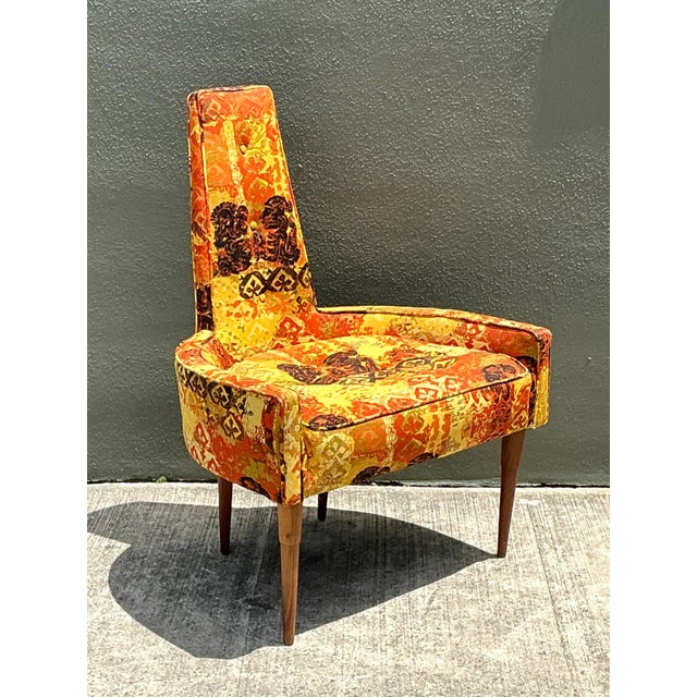 Mid 20th Century Vintage MCM High Back Lounge Chair For Sale - Image 5 of 12