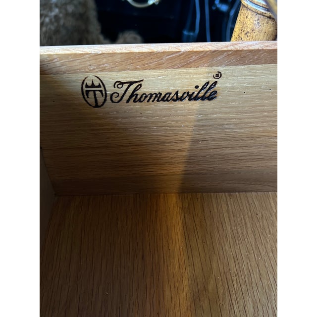 Late 20th Century Thomasville Faux Bamboo Dresser of Nine Drawers For Sale - Image 11 of 11