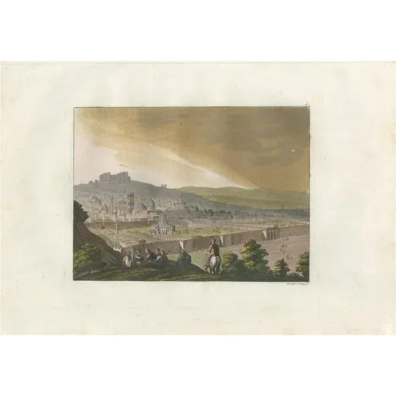 Early 19th Century Ferrario, Jerusalem from the Mount of Olives, 1831, Print For Sale - Image 5 of 5