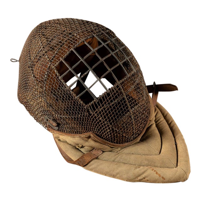 Early 20th Century W W I Bayonet and Fencing Training Mask For Sale