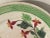 American Antique Stick Spatterware Spongeware Floral Plate - Green Red - 9" For Sale - Image 3 of 5