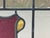 American Early 20th C. Stained Glass Window - Shield / Crest in Wine Red and Old Gold For Sale - Image 3 of 13