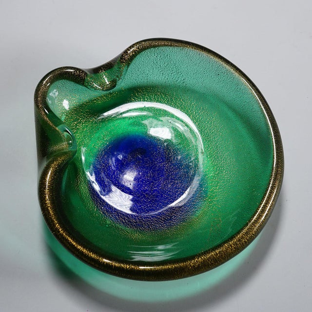 Vintage Art Bowl Vase by Seguso Murano 1950s For Sale - Image 6 of 7