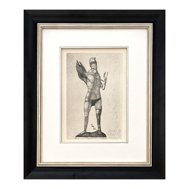 1947 Paul Klee Engraving 5 the Hero With the Wing 1904 Reproduction For Sale