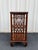 Vintage Chinoiserie Walnut Fretwork Etagere For Sale - Image 6 of 12