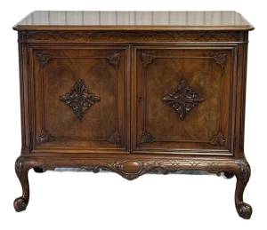 Vintage Berkey and Gay Walnut Carved Server / Cabinet