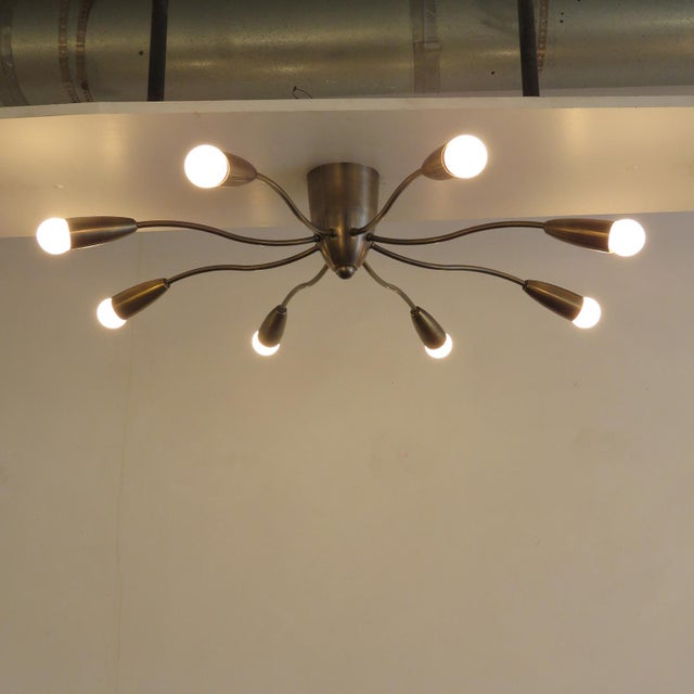 Brass Aura-30 Flushmount Light by Gallery L7 For Sale - Image 8 of 10