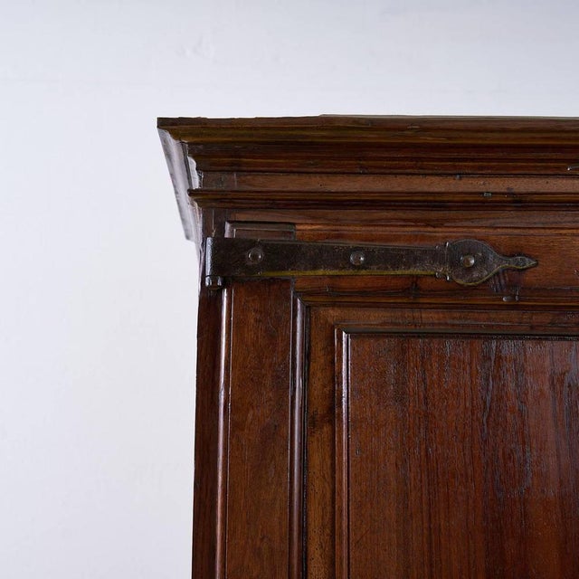 Antique Pantry Cabinet in Walnut Wood For Sale - Image 3 of 18