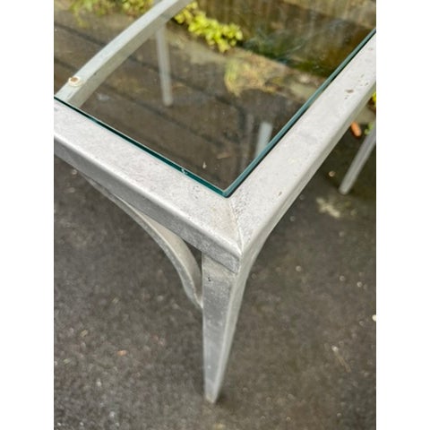 Vintage Aluminum Table and Chair Set For Sale - Image 6 of 14