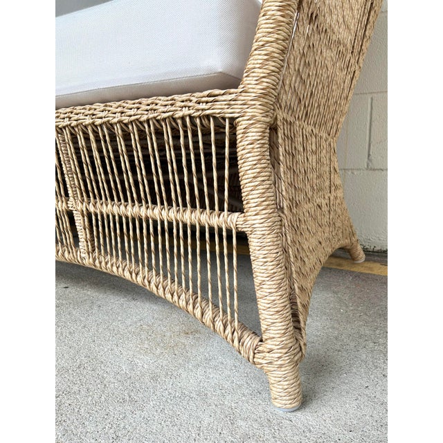 Made Goods Made Goods Organic Modern Faux Wicker Soma Outdoor Sofa For Sale - Image 4 of 8