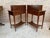 1940s Pair of Neoclassical Marquetry Bedside Tables With Drawers and Upper Compartment For Sale - Image 11 of 18