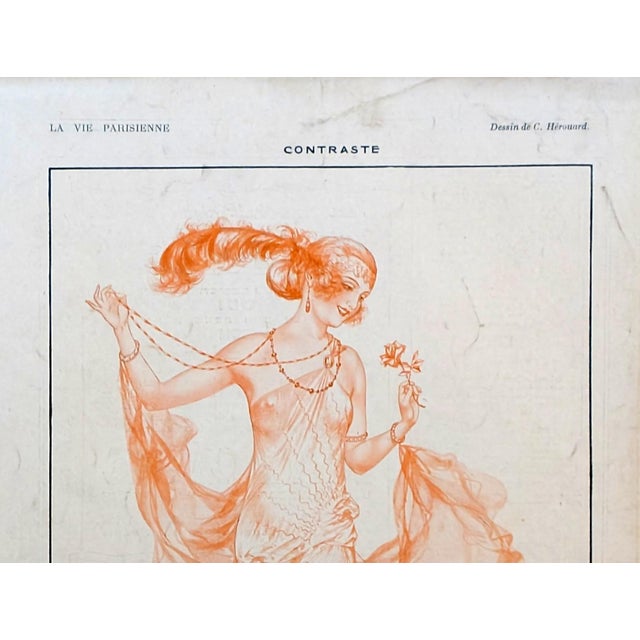 This is an original magazine print from 1924. NOT A REPRINT! Publication: La Vie Parisienne Issue: November 22, 1924...